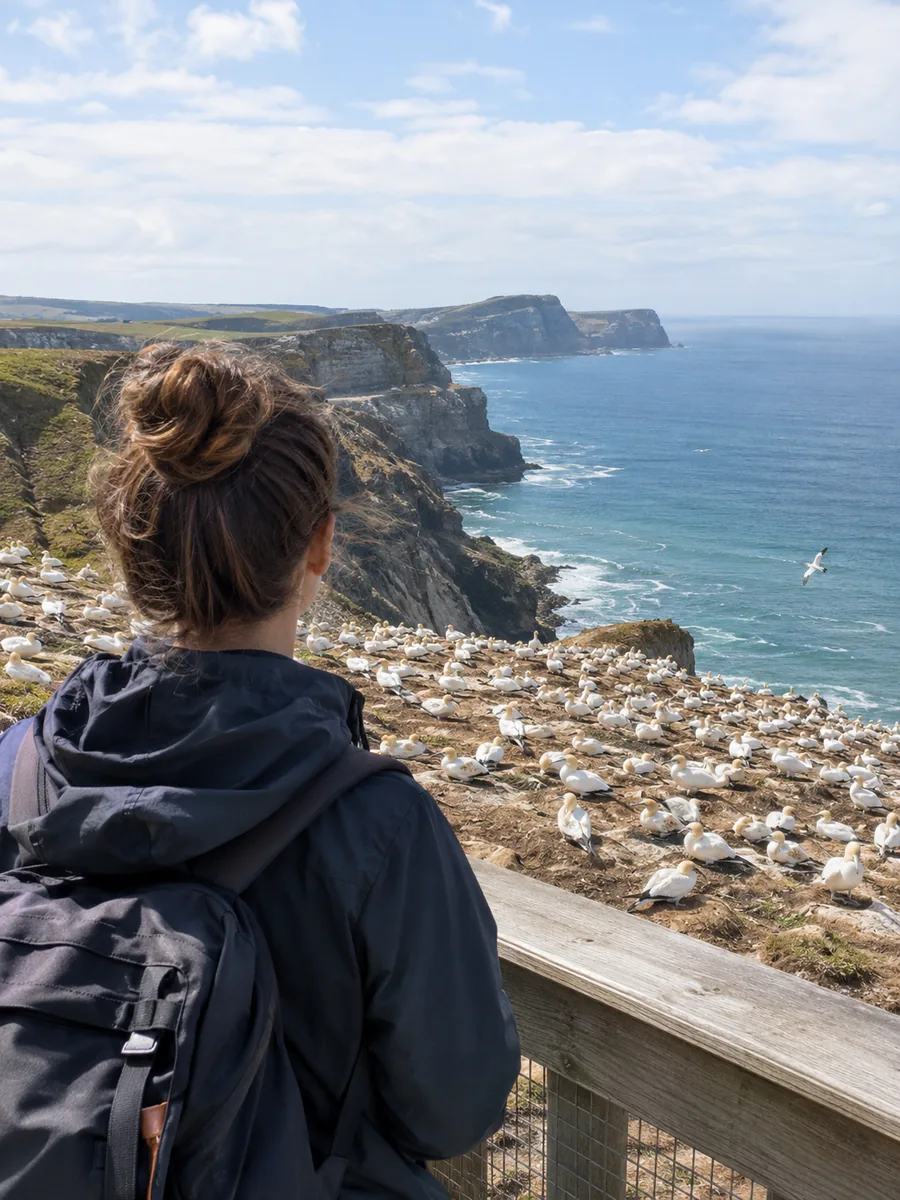 Aussicht bei den Touren zur Tölpelkolonie am Cape Kidnappers